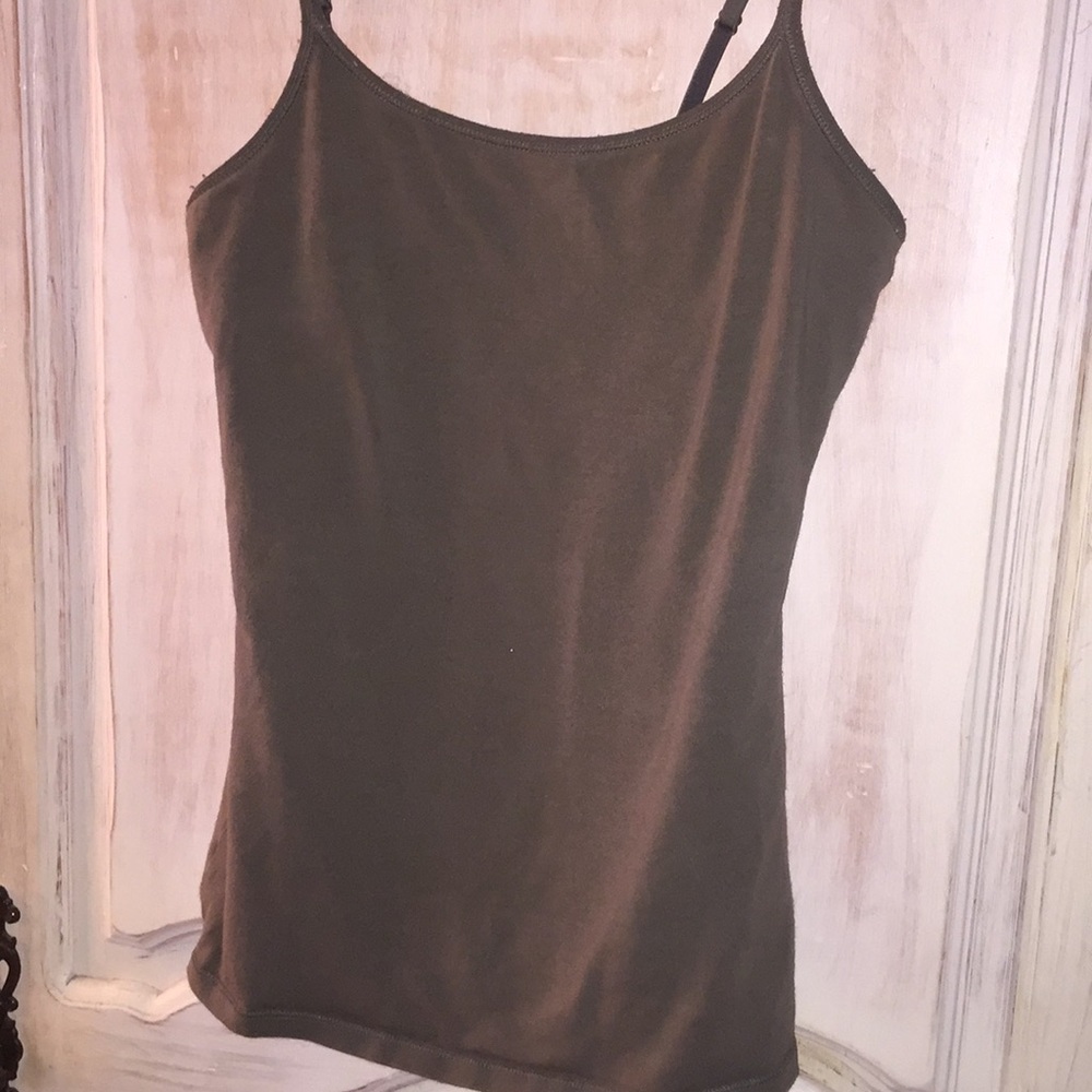 EXPRESS Cami w built in bra Olive Green!